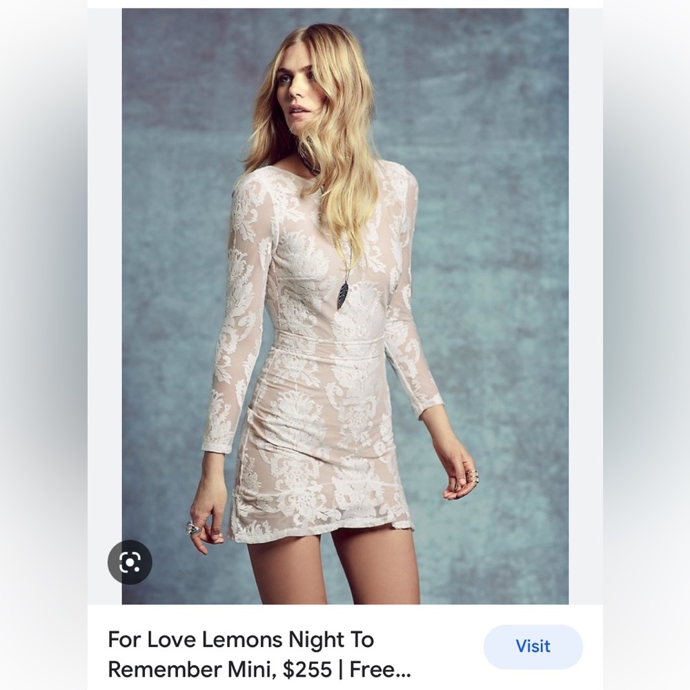 For Love & Lemons Night to Remember Cutout Mini Dress M